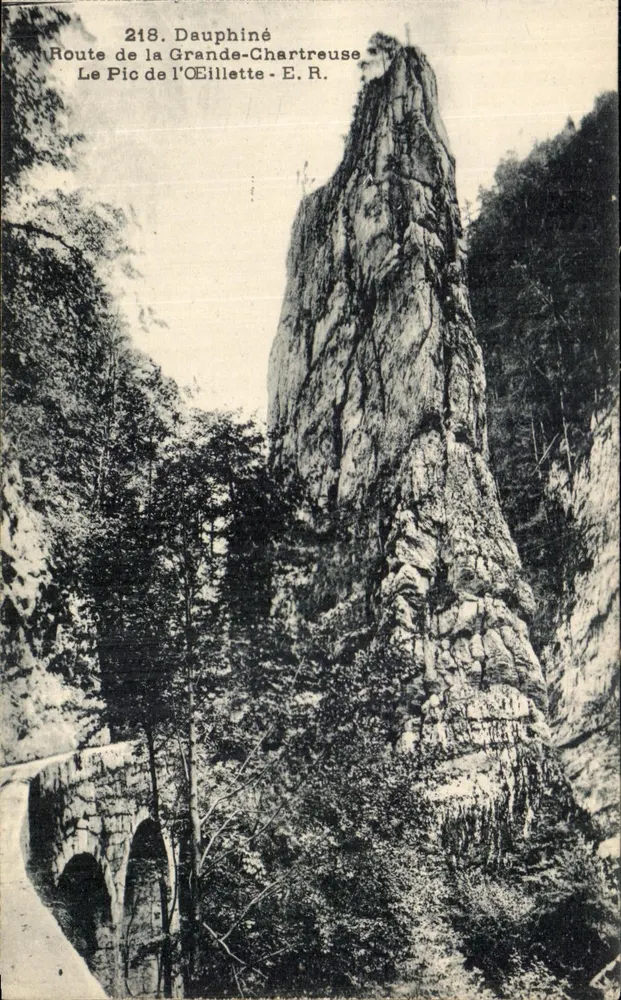 Le Pic de l'Oeillette — Dauphiné — Route de la Grande-Chartreuse — E.R. — n°218 - Vorderseite