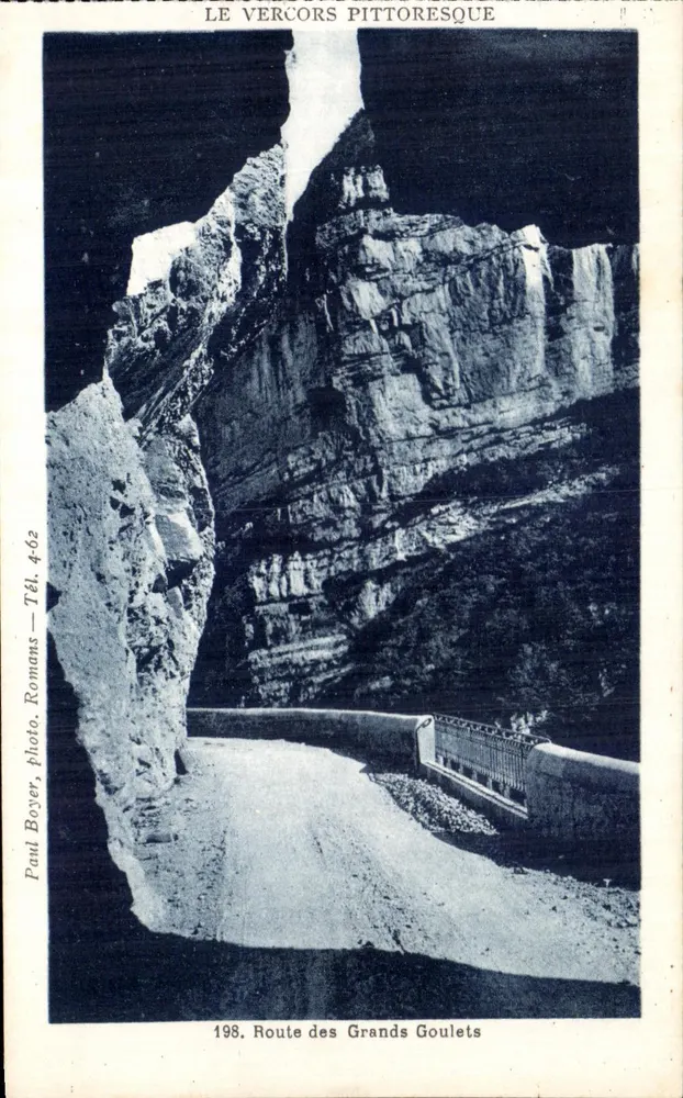 Route der Großen Goulets — Das malerische Vercors — Paul Boyer, Romans, n°198 - Vorderseite