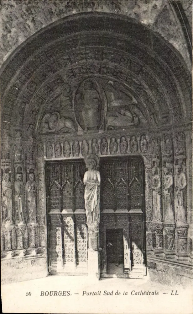 Bourges — Portail Sul da Catedral — LL - Frente