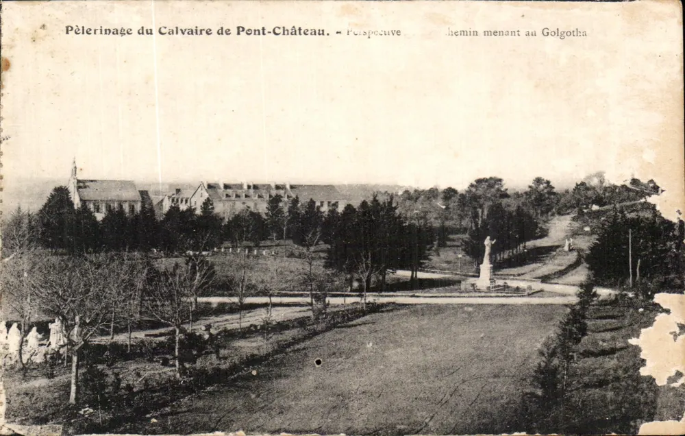 Pèlerinage du Calvaire de Pont-Château — Perspective du chemin menant au Golgotha — Éditeur : 'Traditions Françaises' - Vorderseite