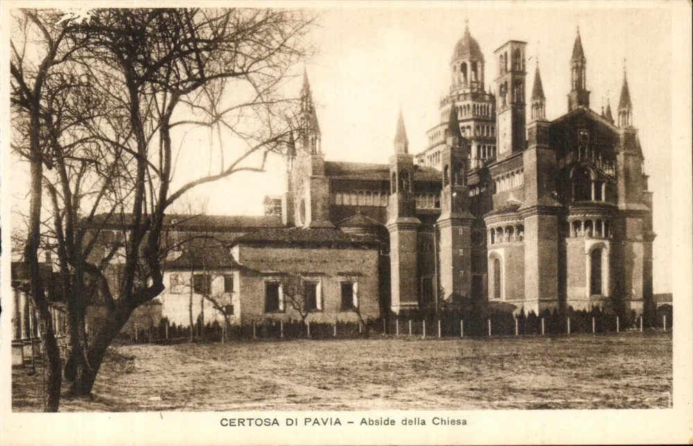 Certosa de Pavia — Abside da Igreja — editor desconhecido, número de série não visível - Frente