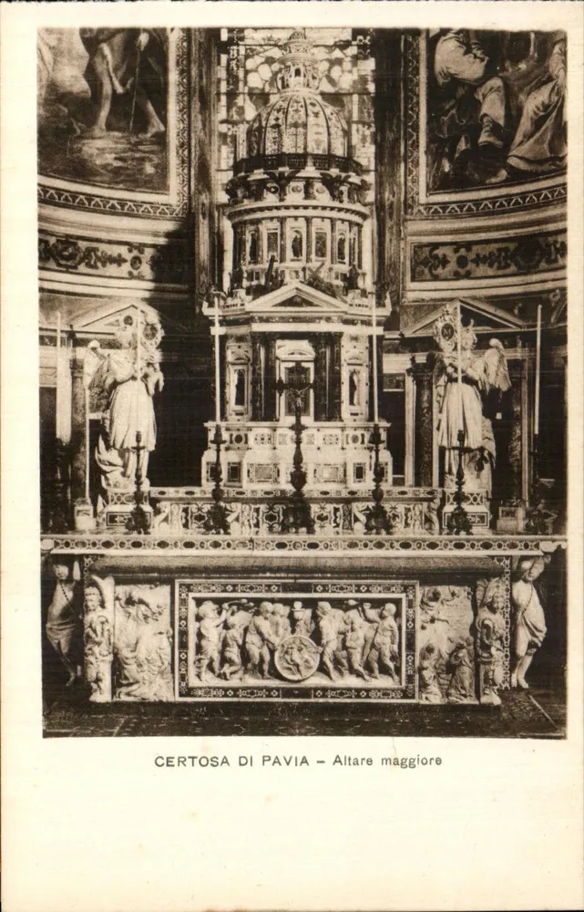 Certosa de Pavia — Altar maior — editor desconhecido - Frente