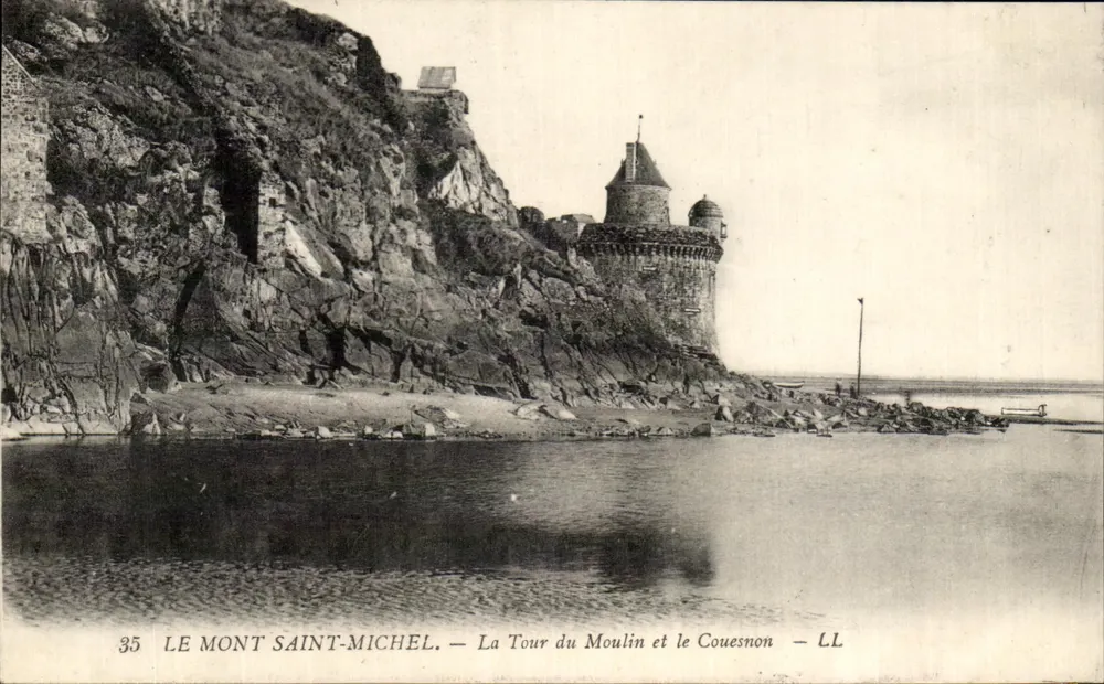 Mont Saint-Michel — Die Mühlenkirche und der Couesnon — LL - Vorderseite