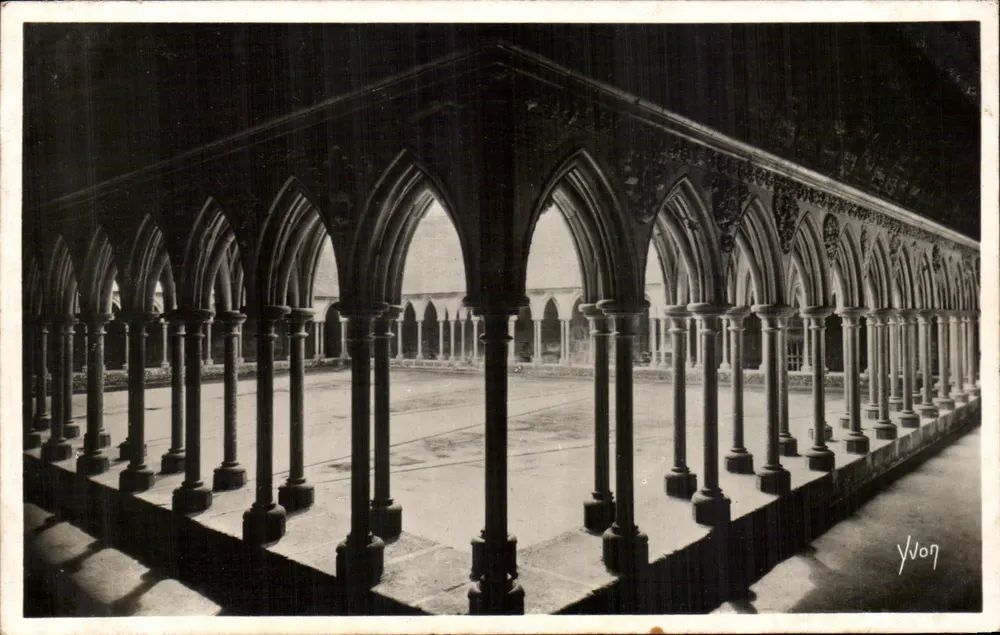 Mont Saint-Michel — Galerien des Klosters — Les Éditions d'Art 'Yvon' n°7 - Vorderseite