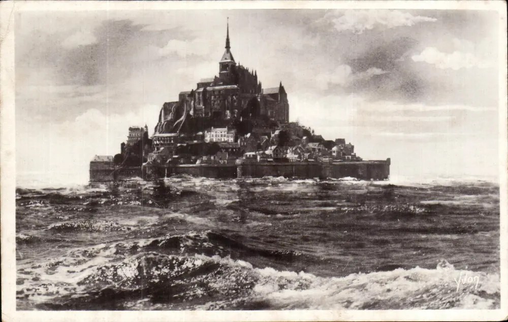 Mont Saint-Michel — Der Mont während eines Gleichnachts — Éditions d'Art Yvon, Paris - Vorderseite