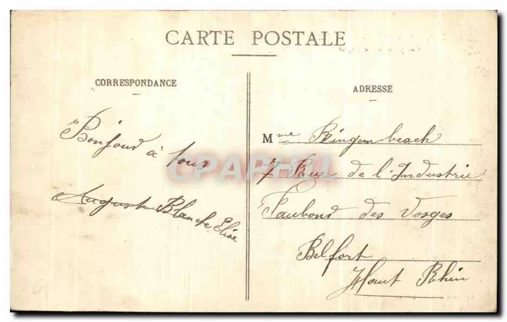 Mont-Saint-Michel — Ansicht vom Digue — J.P. n°1, Sonderausgabe bei der Abtei - Rückseite