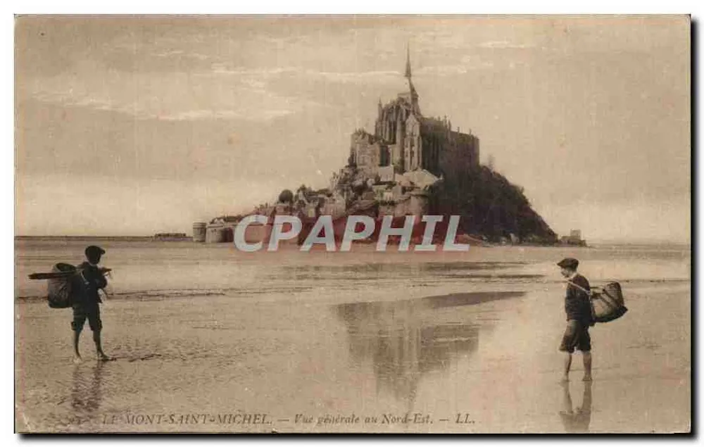 Mont-Saint-Michel — Allgemeiner Blick nach Nordosten — LL. - Vorderseite