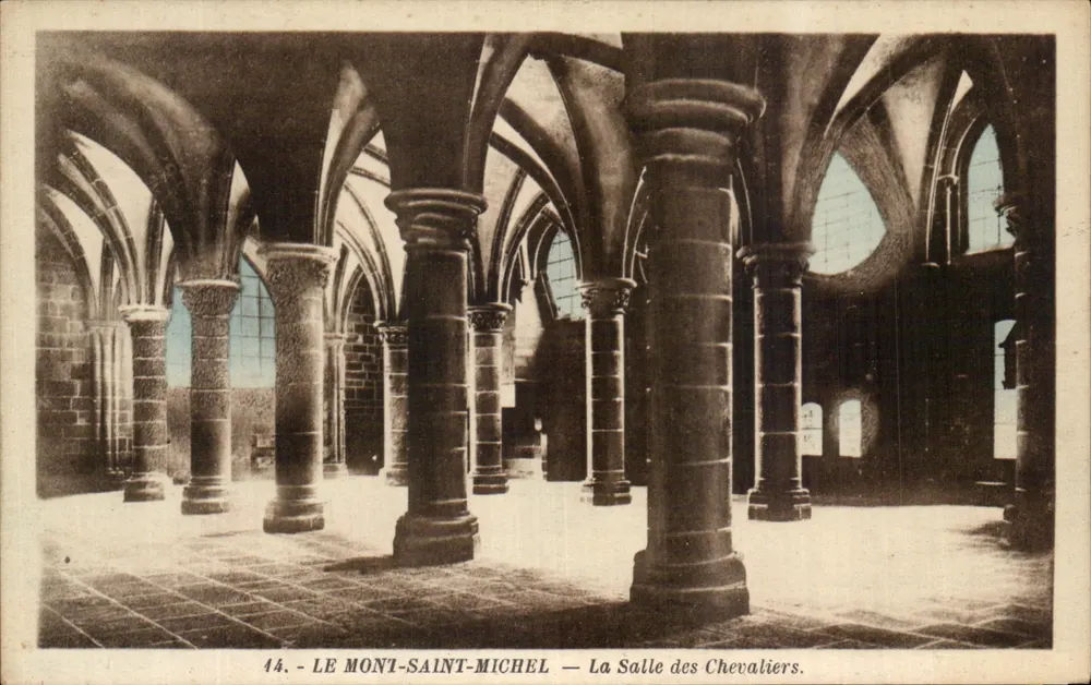 Mont-Saint-Michel — Die Saal der Ritter — Ausgabe A. Bernard, Gravville - Vorderseite