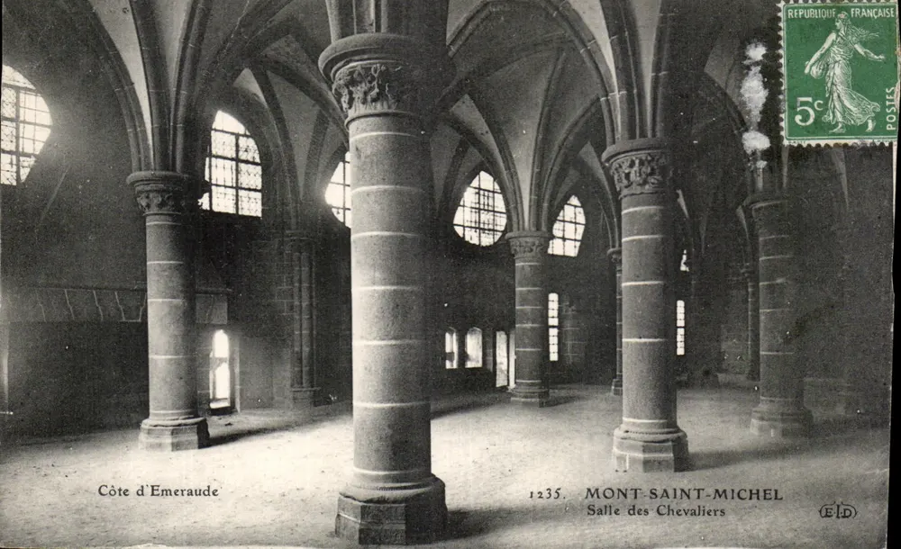 Mont-Saint-Michel — Saal der Ritter — Küste der Smaragde — Verlag ELD, Nr. 1235 - Vorderseite