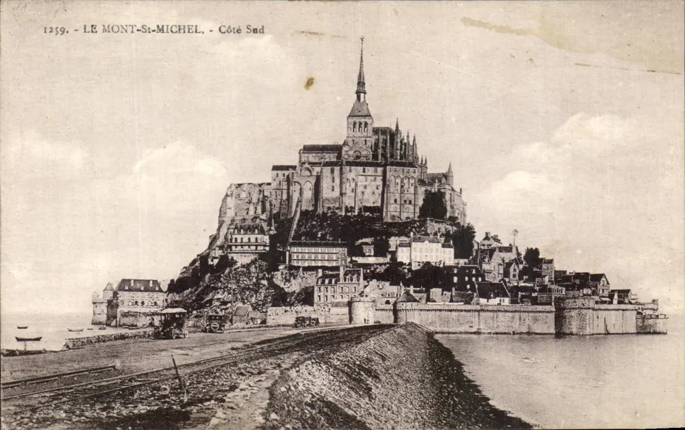 O Mont-Saint-Michel - Lado Sul — edição Laurent-Nol, n°1259 - Frente