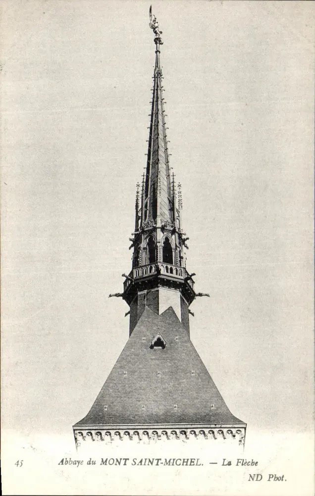 Abadia do Mont Saint-Michel — A Flecha — ND Pbot. - Frente