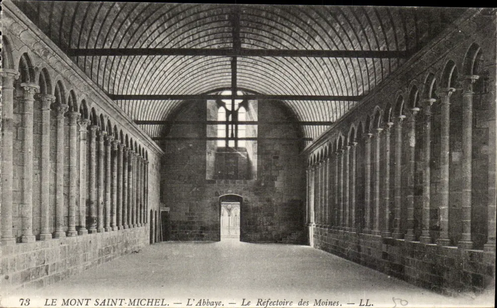 Mont Saint-Michel — Die Abtei — Das Refektorium der Mönche — LL — n°73 - Vorderseite