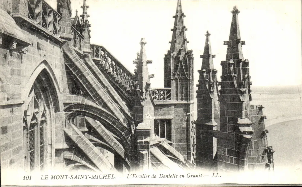 Mont Saint-Michel — Die Granit-Lace-Treppe — LL. — Nr. 101 - Vorderseite