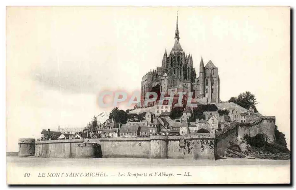 Mont Saint-Michel — Die Mauern und die Abtei — LL. n°10 - Vorderseite