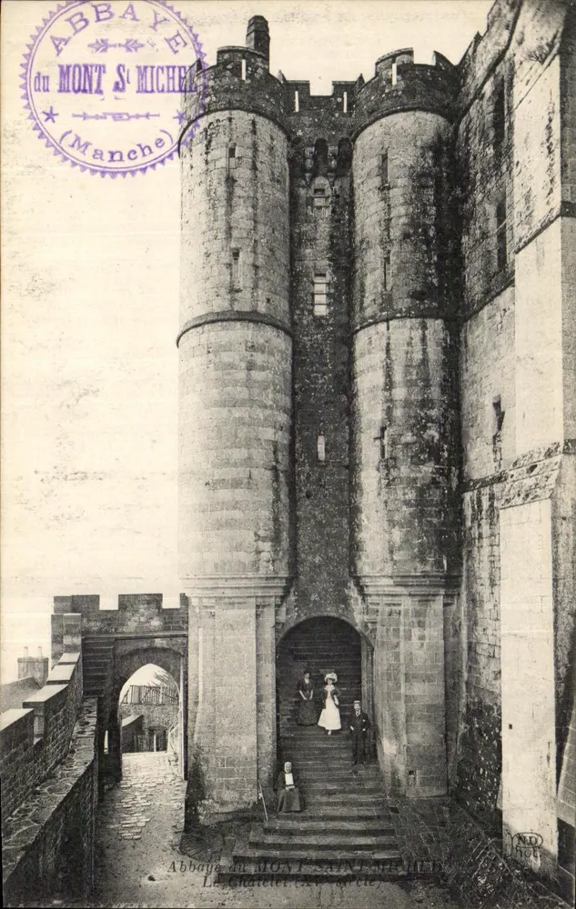Abadia do Monte Santo Michel — O Châtelet (entrada) — ND 1901 - Frente