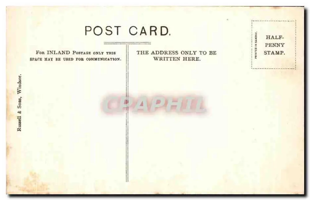 Mausoléu Real — Frogmore — Russell & Sons, Windsor - Verso