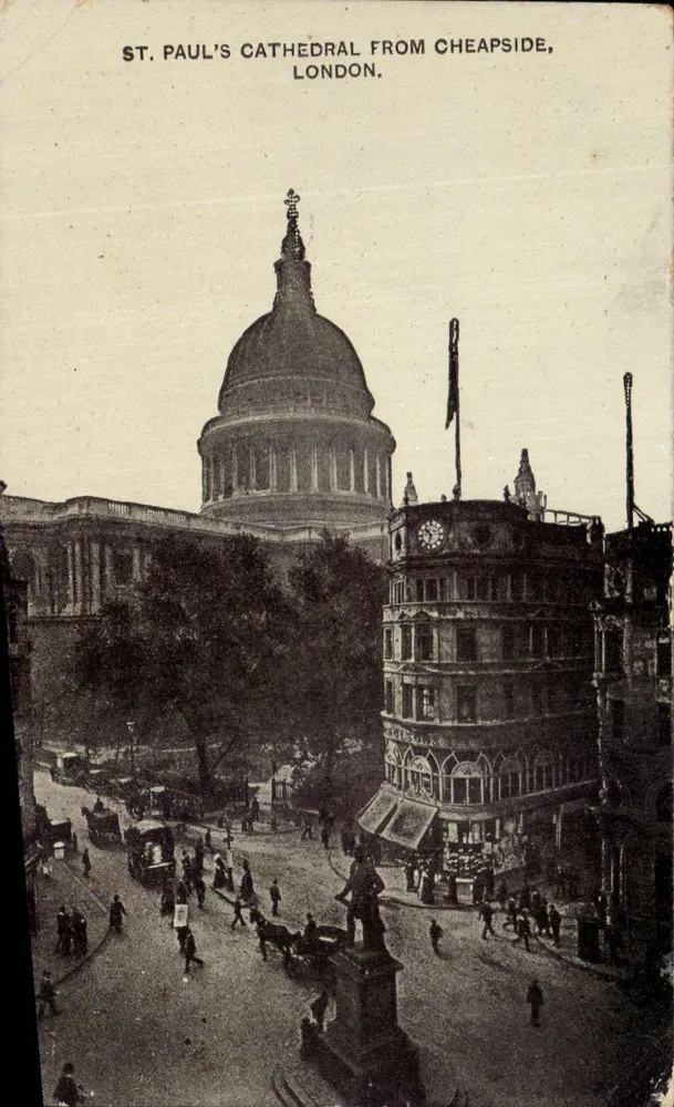 Catedral de São Paulo visto de Cheapside, Londres — Série Auto-Photo - Frente