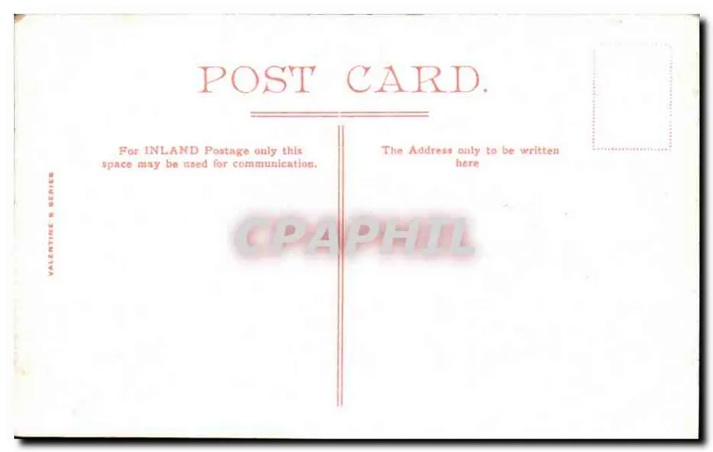 Fingal's Cave, Staffa — vista das colunas basálticas — Valentine & Series - Verso