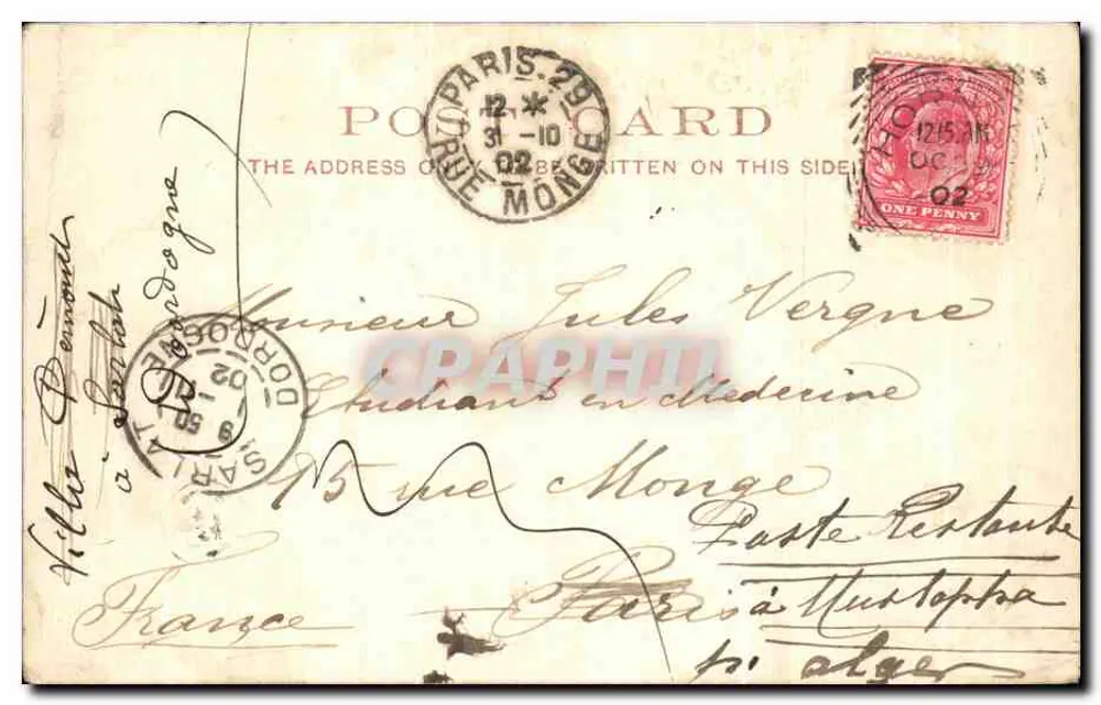 Cheapside, olhando para o Leste — Londres — editor não identificado - Verso