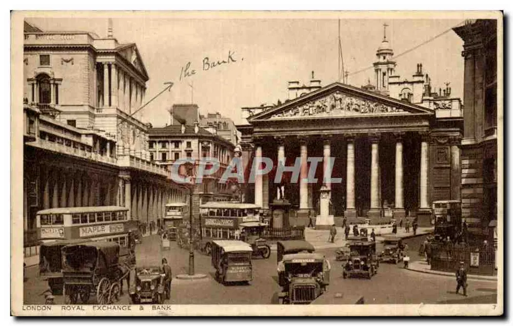 Londres - Royal Exchange & Bank — éditeur Angleteerre Co. Ltd. n°7 - Recto