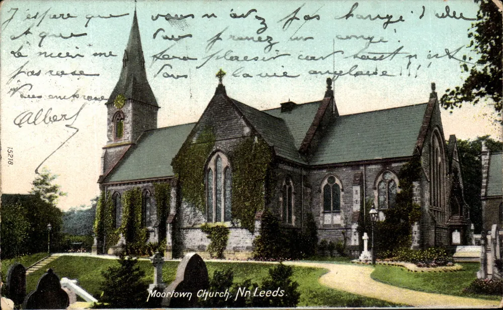 Kościół w Moortown, Nn Leeds — wydawca nieznany, nr serii 15218 - Awers