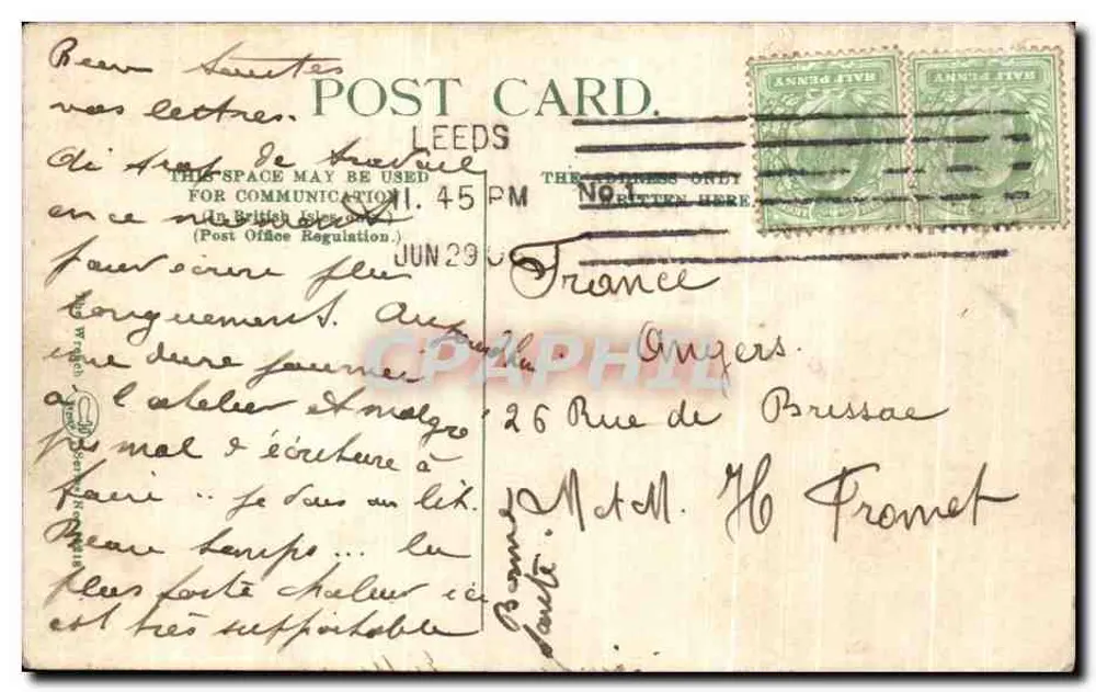 Kościół w Moortown, Nn Leeds — wydawca nieznany, nr serii 15218 - Rewers