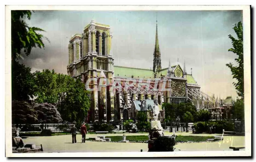 Notre-Dame de Paris — vista da catedral — Les Éditions d'Art, Paris - Frente