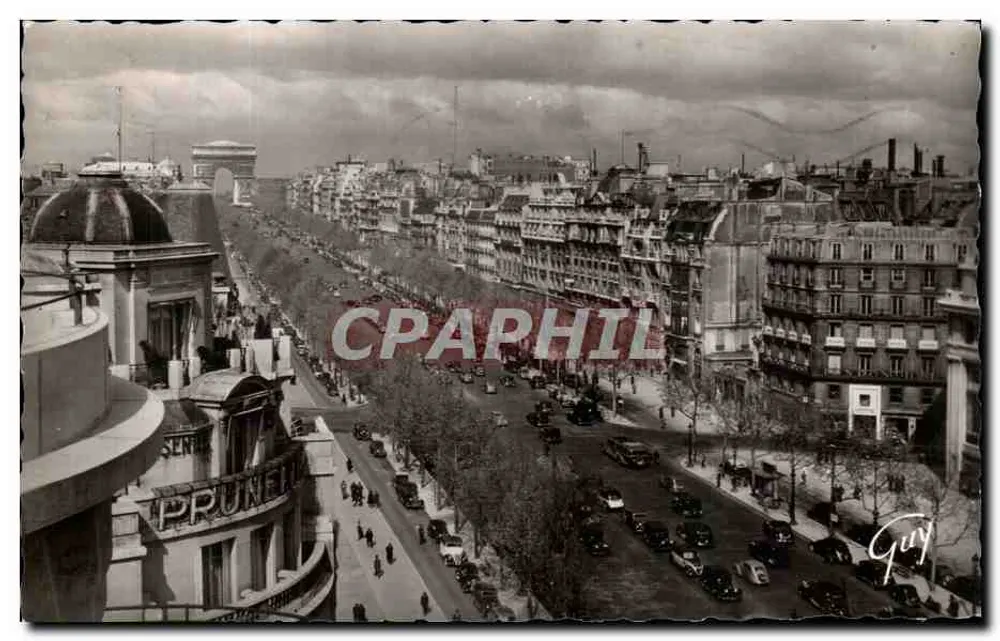 Paris und seine Wunder — Avenue des Champs-Élysées (allgemeiner Blick) — André d'Art • Guy - Vorderseite