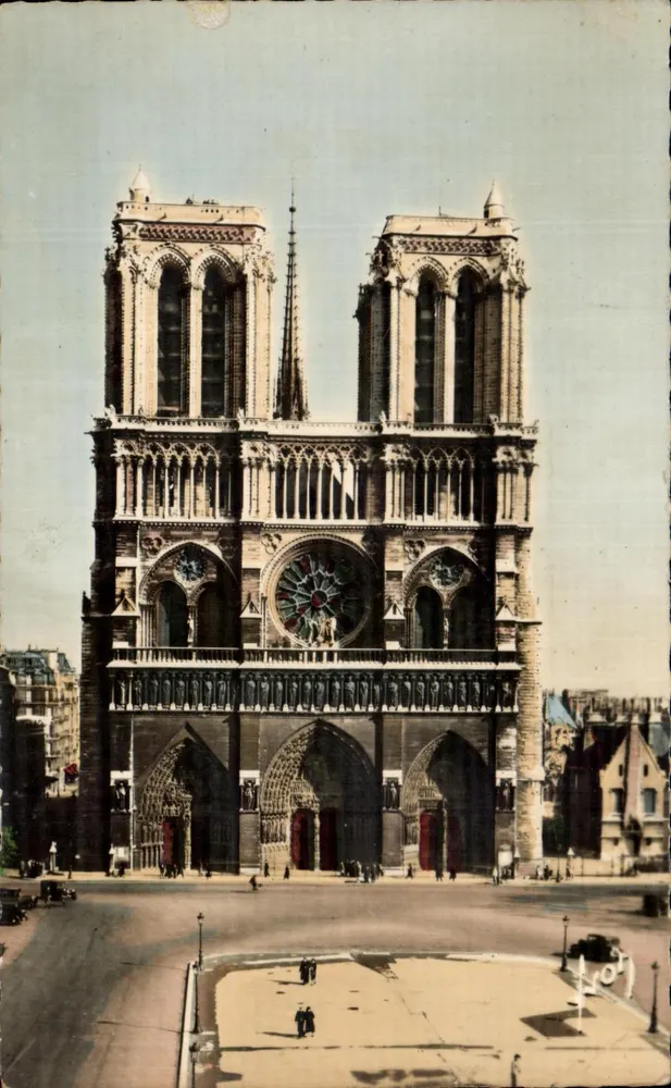 Notre-Dame de Paris — façade — Éditions d'Art Flanant, n° 125 - Frente