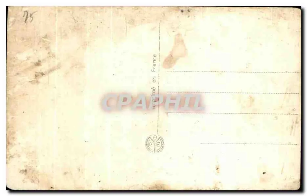 Paris — A tumba do soldado desconhecido — editor AN, n° 25 - Verso