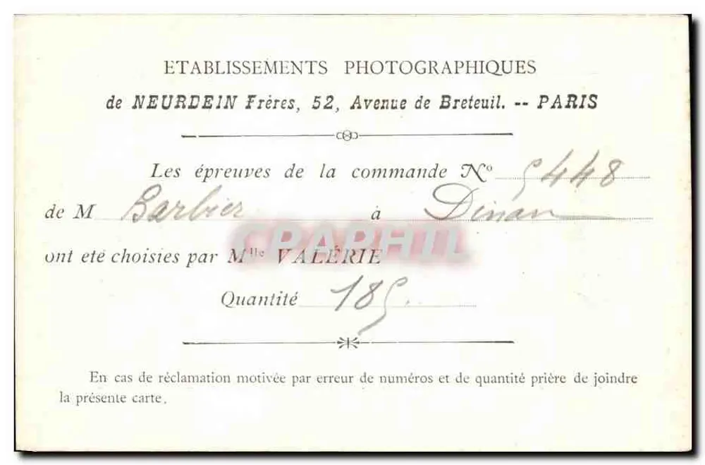 La Trappe de Staouéli — Der Eingang, Zweite Tür — Fotografische Einrichtungen der Neurdein-Brüder, Paris - Rückseite