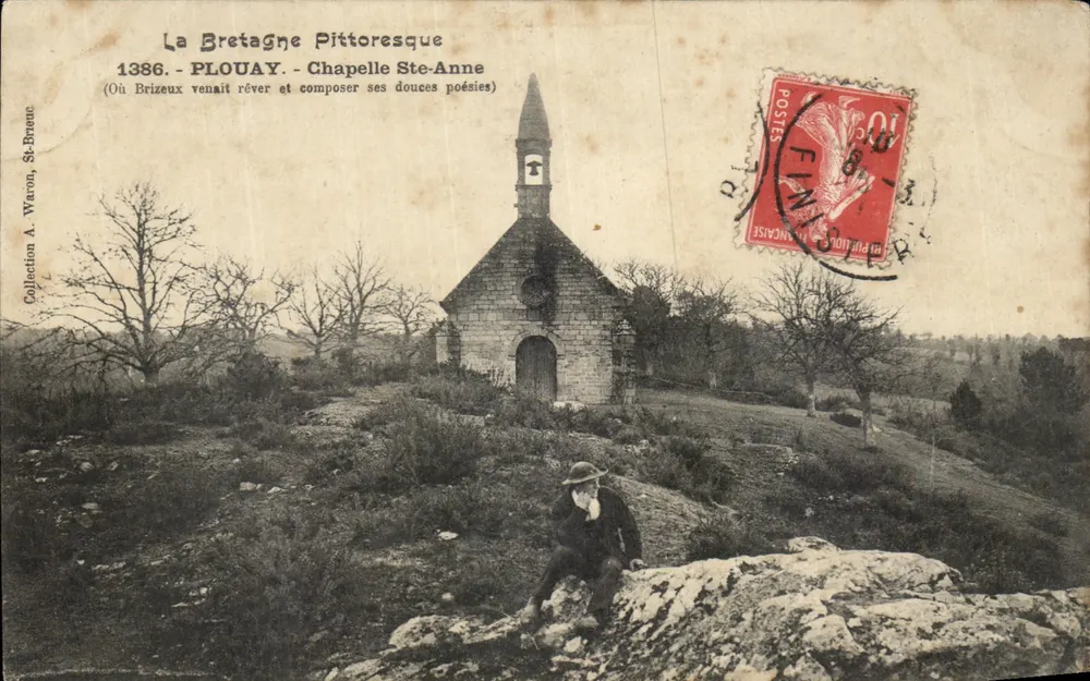 Die malerische Bretagne — Kapelle Ste-Anne in Plouay (1386) — Éditeur A. Waron, St-Breuc - Vorderseite