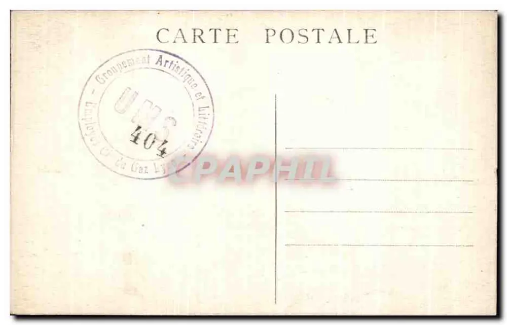 Interior de uma sala — U.M.S. — Groupe Artistique et Littéraire de Lyon - Verso