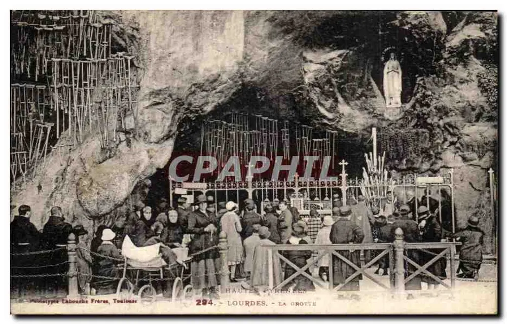 Lourdes - A Gruta — Fototipia Labourdes Frères, Toulouse - Frente