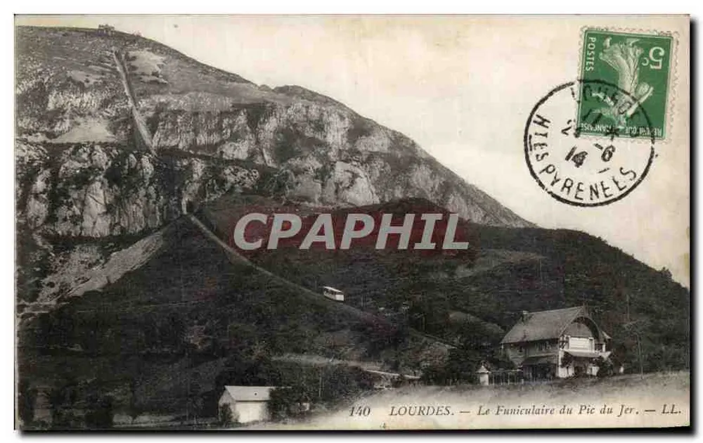 Lourdes — O Funicular do Pic du Jer — LL. — n°140 - Frente