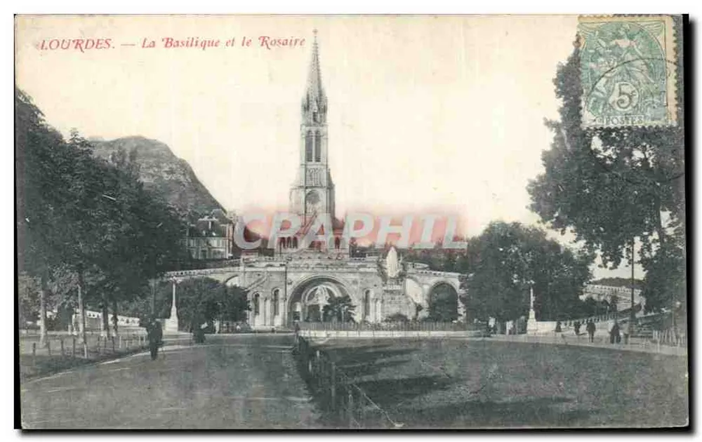 Lourdes — Die Basilika und das Rosenkranz — Verlag Lourdes - Vorderseite