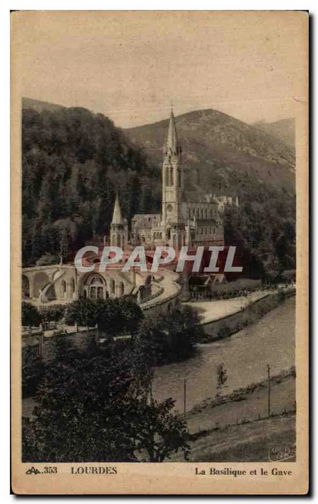 Lourdes — A Basílica e o Gave — C° dos Arts Photographiques, n°353 - Frente