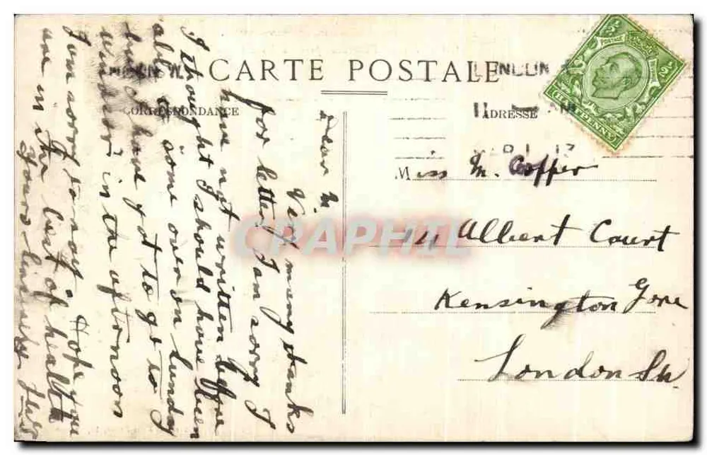 CANNES — Panorama vom Mont Chevalier — Verlag: Alligre & Cie, n° 17 - Rückseite