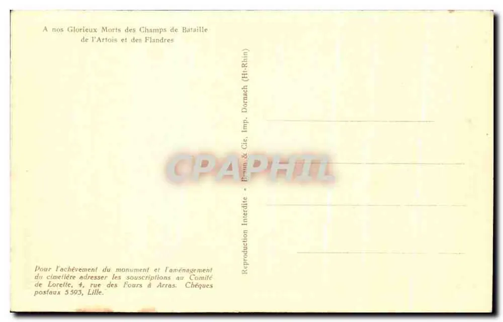 Notre-Dame de Lorette — Der Denkmal und die Basis der Turm - Rückseite