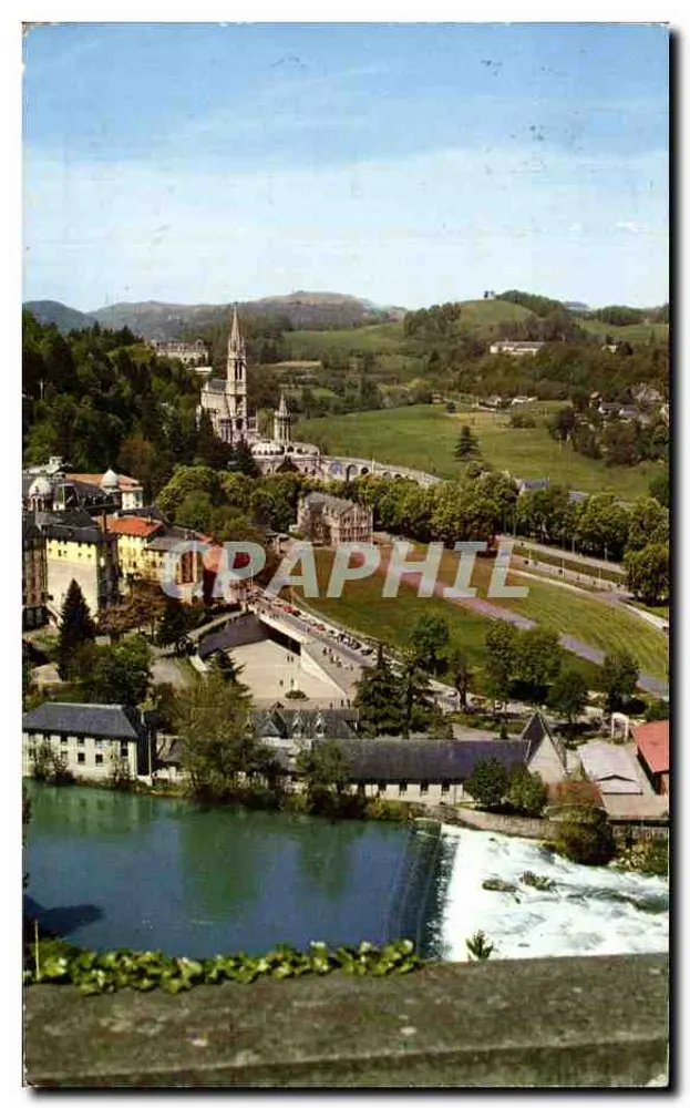 Lourdes — Der Gave und die Wallfahrtsstätten — Ausgabe der Stadtverwaltung, Lourdes - Vorderseite