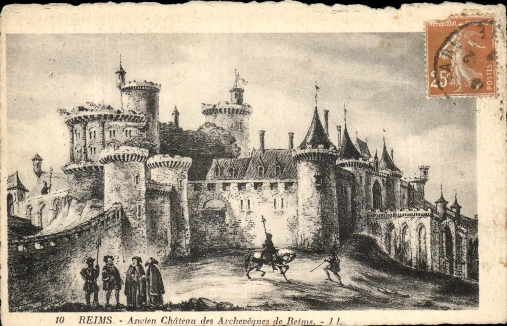 Reims — Altes Schloss der Bischöfe von Reims — Verlag L. L. n°10 - Vorderseite