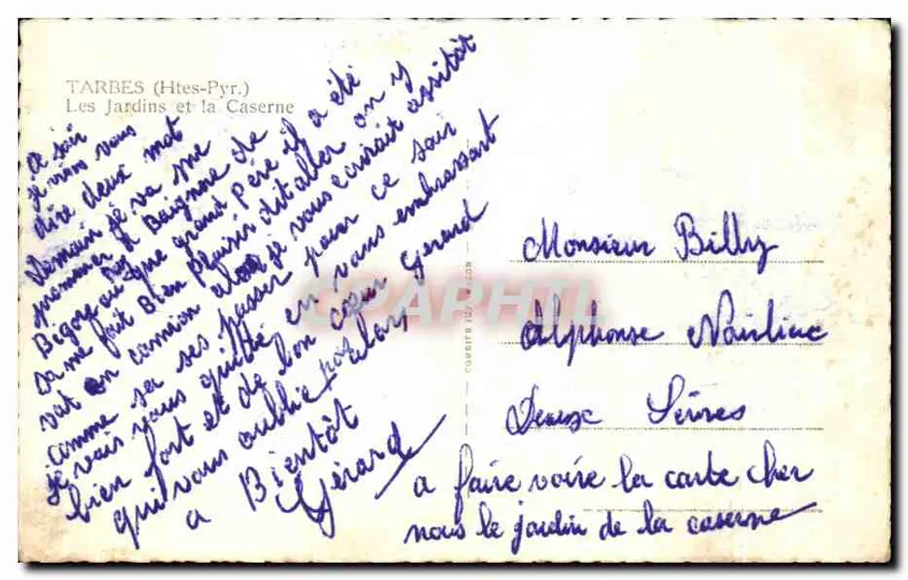 Tarbes (Htes-Pyr.) — Les Jardins et la Caserne — éditeur Cing - Verso