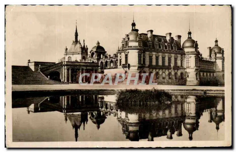 Château de Chantilly — vue du côté Nord-Est — Photo Vérité - Frente