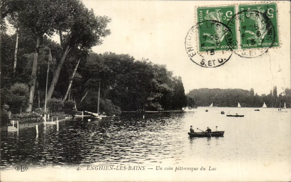 Enghien-les-Bains — Ein pittoreskes Stück des Sees — Éditeur E.P.D. n°4 - Vorderseite
