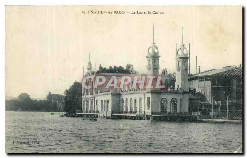 Enghien-les-Bains — Blick auf den See und das Kasino — P. Maranant, Paris - Vorderseite