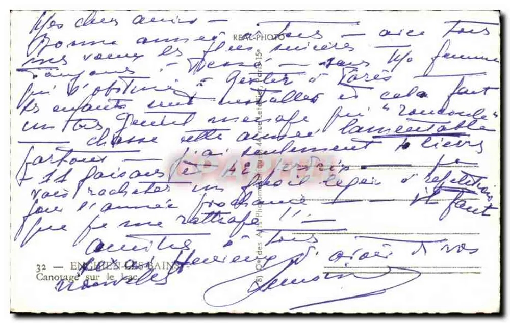 Remo no lago — Casino Municipal — Editor Cap - Verso