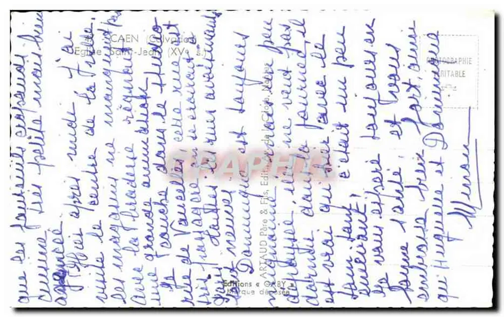 कैन के सेंट जॉन चर्च — युद्ध के बाद के अवशेष — गैबी - पीछे