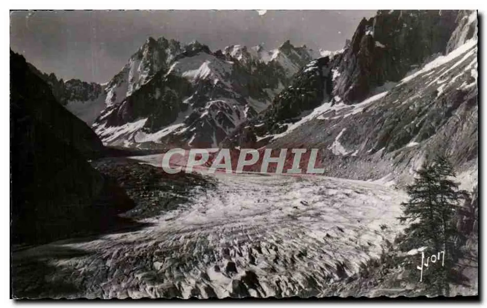 Die Eissee und die Jorasses — Chamonix-Mont-Blanc — Éditions d'Art, Paris - Vorderseite
