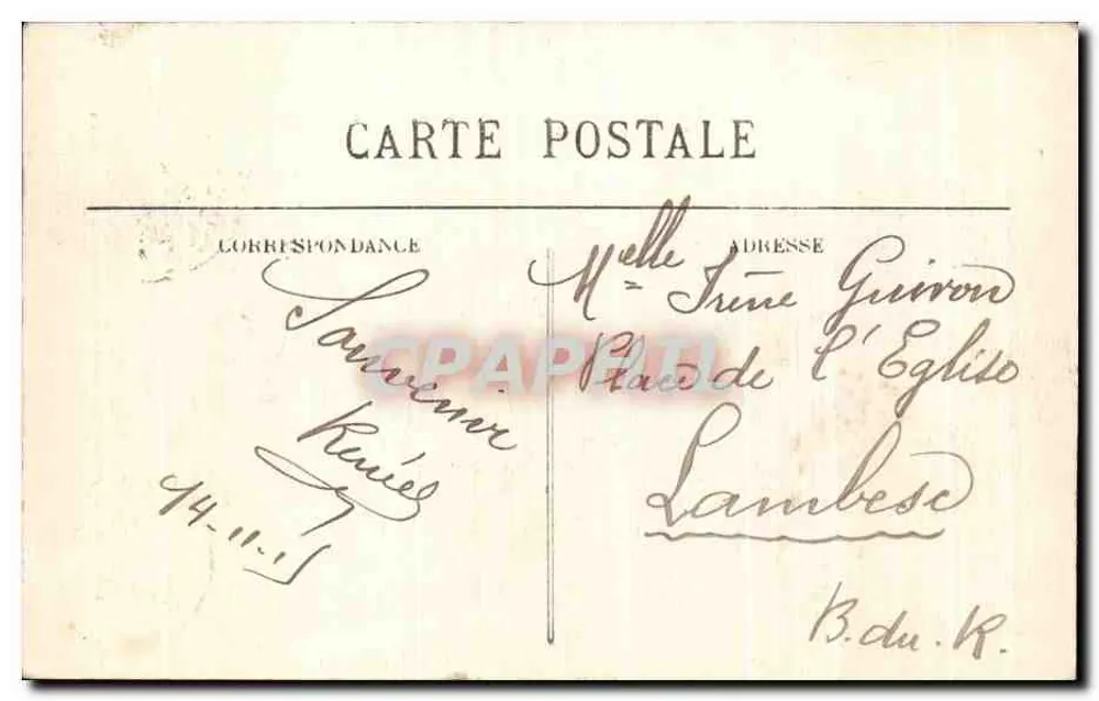Bordeaux — Le Palais de Justice — éditeur BR - 54 - Verso