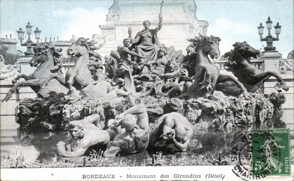 Bordeaux - Monument dos Girondinos (Detalhe) — Chartrons, editor - Frente